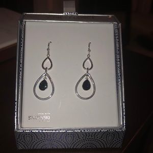 Sterling silver earrings with Swarovski crystals